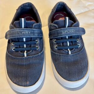 Sperry Navy Canvas Boat Shoes